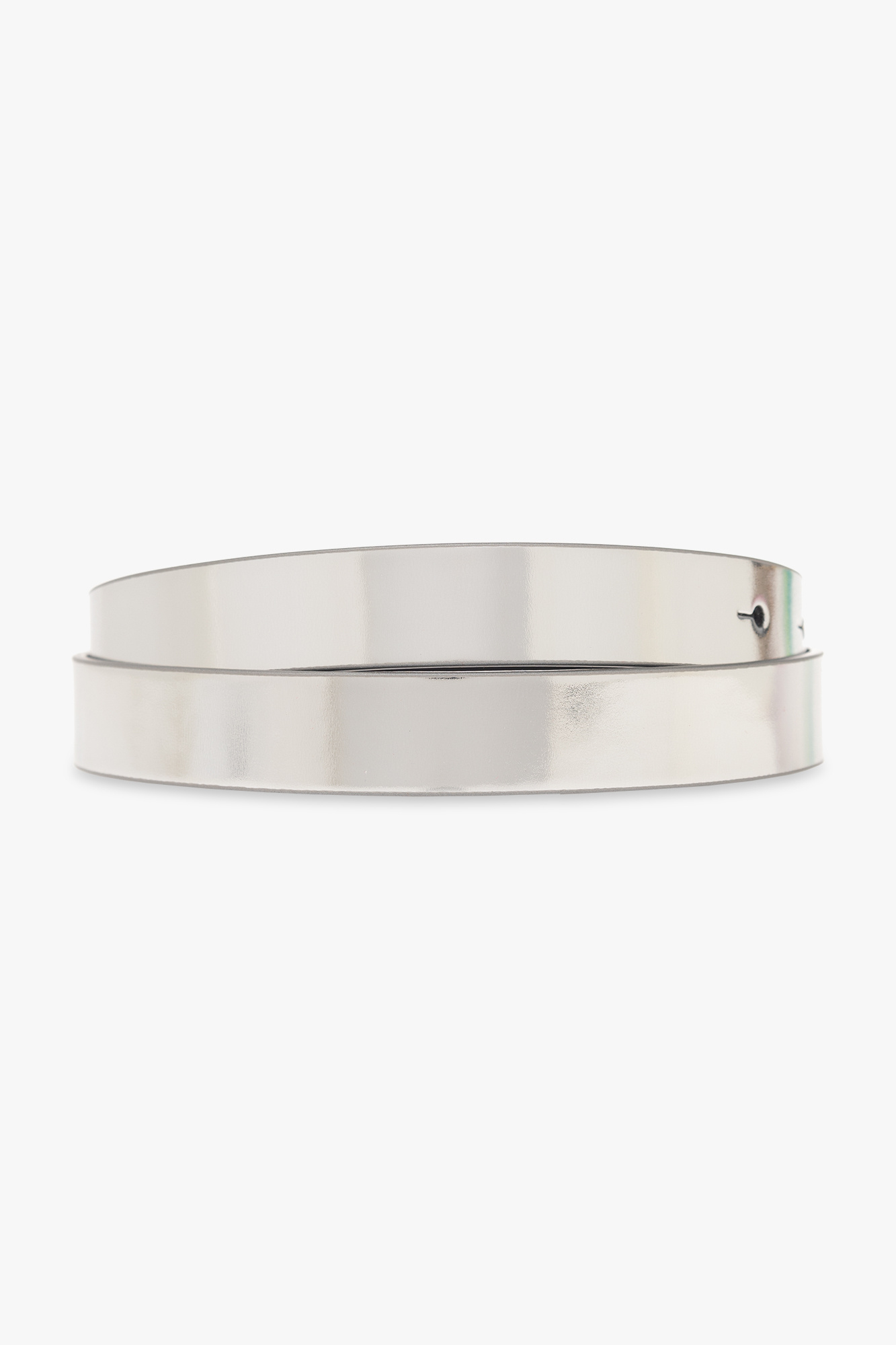 Silver 'OVAL D LOGO B-1DR' belt Diesel